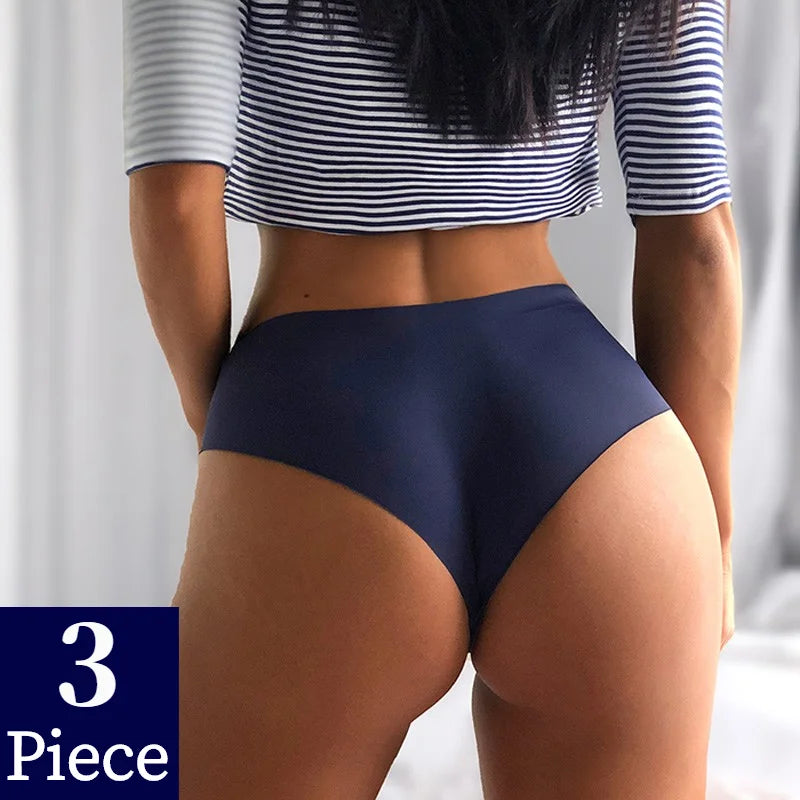 TrowBridge 3 Pz/set Mutandine da Donna Senza Soluzione di Continuità Sport Biancheria Intima Traspirante Ragazze Slip Comodi Lingerie Sexy Mutande di Raso