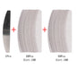 Lima per unghie in carta vetrata di ricambio da 100 pezzi con manico in metallo Tampone rimovibile 100/180 Strisce bifacciale Lime per nail art per manicure