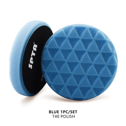 (Vendita singola) SPTA 5 "(125mm)/6"(150mm) triangolo tondo ceretta lucidatura spugna tampone lucidatura per Auto RO/DA macchina Auto Care