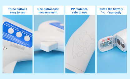 Cofoe Termometro digitale per fronte e orecchie 2 in 1 Termometro medico senza contatto per neonati/adulti ±0,1 ℃   Misura precisa della temperatura