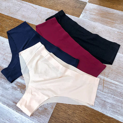 TrowBridge 3 Pz/set Mutandine da Donna Senza Soluzione di Continuità Sport Biancheria Intima Traspirante Ragazze Slip Comodi Lingerie Sexy Mutande di Raso
