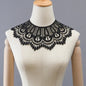 Applique in Pizzo per Abiti, Accessori Decorativi per Costumi, Colletti Fai-da-Te, Bordi per Cucito, Bianco e Nero