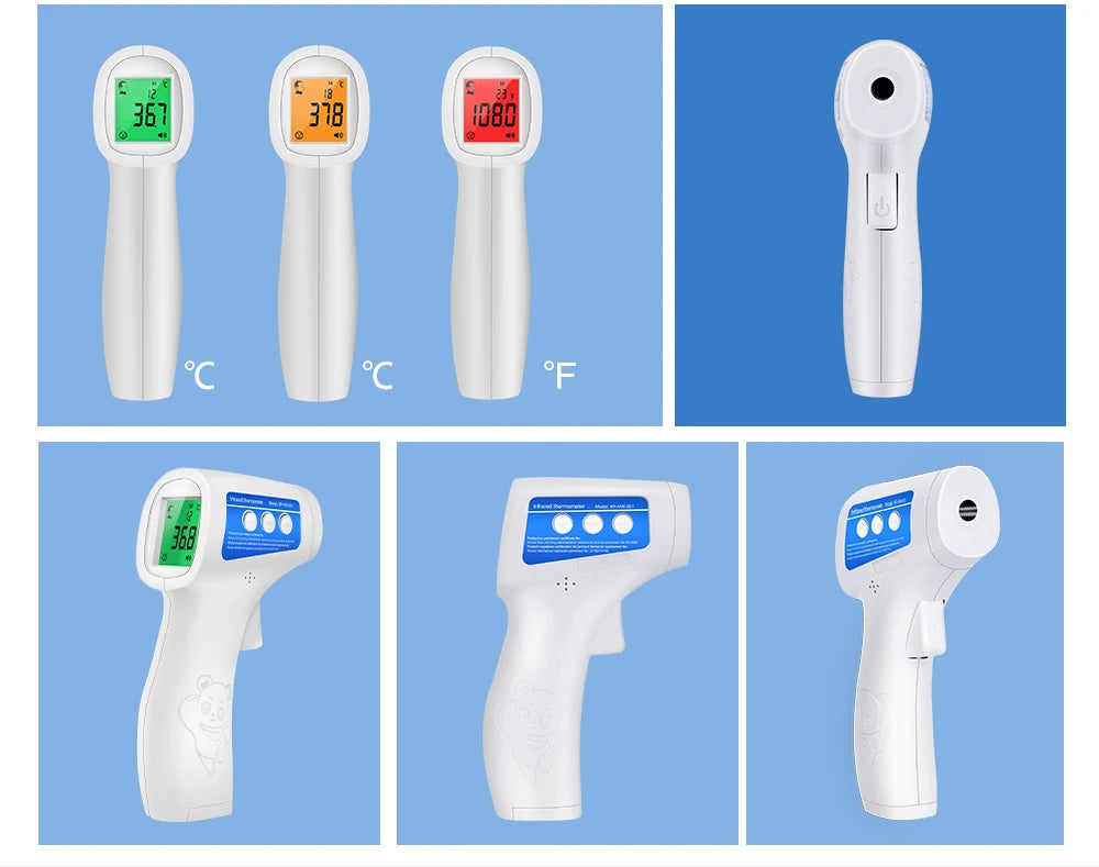 Cofoe Termometro digitale per fronte e orecchie 2 in 1 Termometro medico senza contatto per neonati/adulti ±0,1 ℃   Misura precisa della temperatura