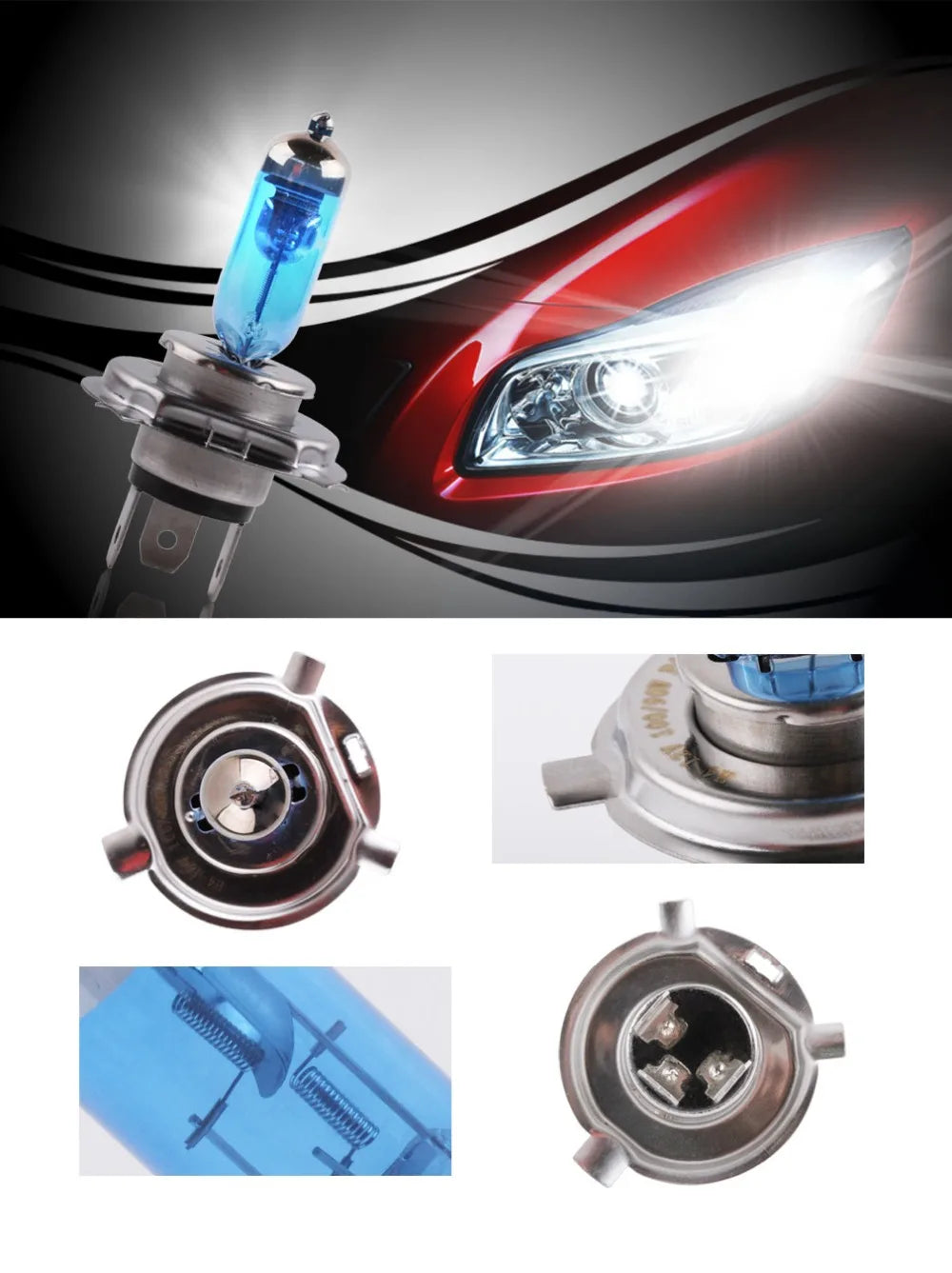 1 pz H7 100 W 12 V 55 W Super Luminoso Bianco Fendinebbia Lampadina Alogena Ad Alta Potenza Auto Fari Lampada Auto Sorgente luminosa parcheggio