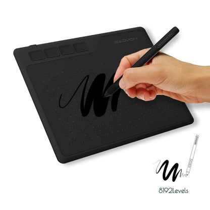 GAOMON S620 Tavoletta con penna digitale da 6,5x4 pollici per disegno Design Telefono Android Windows Mac OS Tavoletta grafica compatibile con sistema
