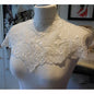 Applique in Pizzo per Abiti, Accessori Decorativi per Costumi, Colletti Fai-da-Te, Bordi per Cucito, Bianco e Nero