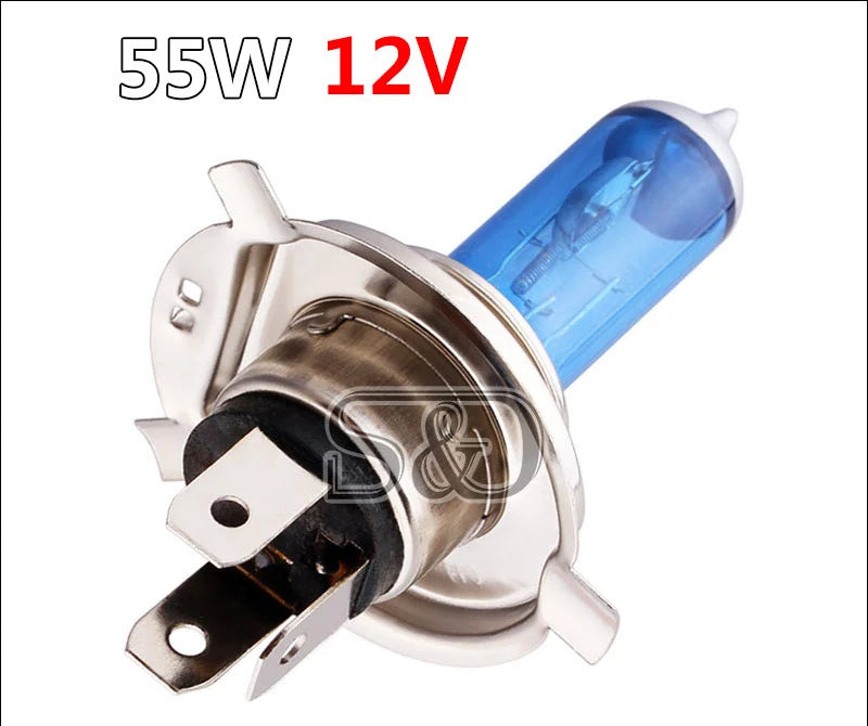 2 pz H4 55 W 12 V Super Bianco Giallo Fendinebbia Lampadina Alogena Ad Alta Potenza Auto Faro Lampada Auto Sorgente luminosa Car Styling parcheggio