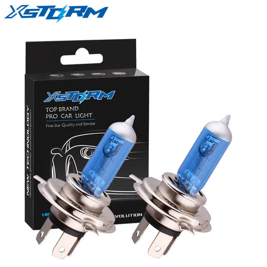 Lampadine alogene super luminose H1 H3 H4 H7 H11 9005 HB3 9006 HB4 55W 100W 12V 5000K Faro per auto Fendinebbia Lampada di guida Bianca