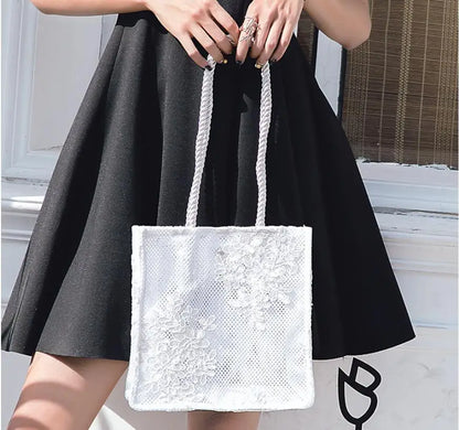 NUOVA borsa da donna in pizzo, borsa da spiaggia estiva, matrimonio, damigella, borsa da donna, borsa da donna, borsa a tracolla da donna, borsa shopping