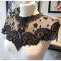 Applique in Pizzo per Abiti, Accessori Decorativi per Costumi, Colletti Fai-da-Te, Bordi per Cucito, Bianco e Nero