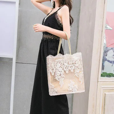 NUOVA borsa da donna in pizzo, borsa da spiaggia estiva, matrimonio, damigella, borsa da donna, borsa da donna, borsa a tracolla da donna, borsa shopping