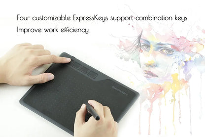 GAOMON S620 Tavoletta con penna digitale da 6,5x4 pollici per disegno Design Telefono Android Windows Mac OS Tavoletta grafica compatibile con sistema