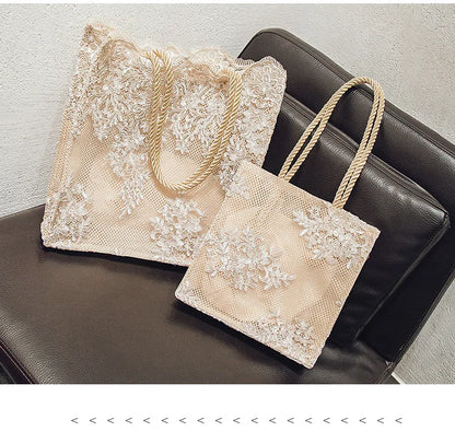 NUOVA borsa da donna in pizzo, borsa da spiaggia estiva, matrimonio, damigella, borsa da donna, borsa da donna, borsa a tracolla da donna, borsa shopping