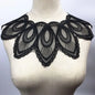 Applique in Pizzo per Abiti, Accessori Decorativi per Costumi, Colletti Fai-da-Te, Bordi per Cucito, Bianco e Nero