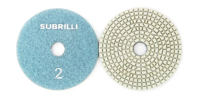 Set di 3 Dischi Flessibili Diamantati da 4 Pollici per Lucidatura in 3 Fasi, per Granito, Marmo, Pietra e Calcestruzzo, Set di Utensili Abrasivi da 100mm