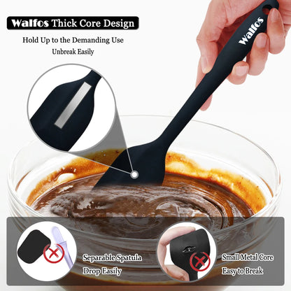 Walfos 5 Pz/set Spatola In Silicone Antiaderente Cottura Della Pasticceria Spatola In Silicone Resistente Al Calore Utensile Da Cucina Strumento di Cottura