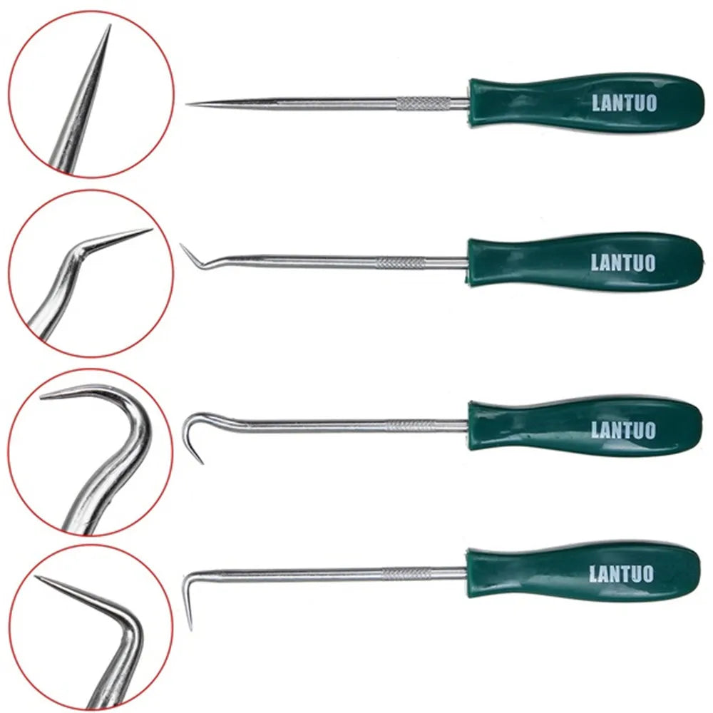 Set di attrezzi per auto, cacciaviti per paraolio, set di utensili meccanici per viti di tenuta e O-ring, estrattore per auto e officina, ganci di rimozione, strumenti da 135 mm
