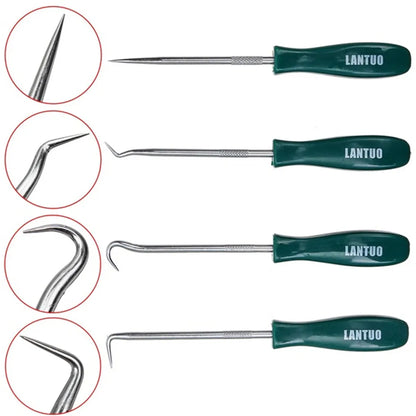 Set di attrezzi per auto, cacciaviti per paraolio, set di utensili meccanici per viti di tenuta e O-ring, estrattore per auto e officina, ganci di rimozione, strumenti da 135 mm
