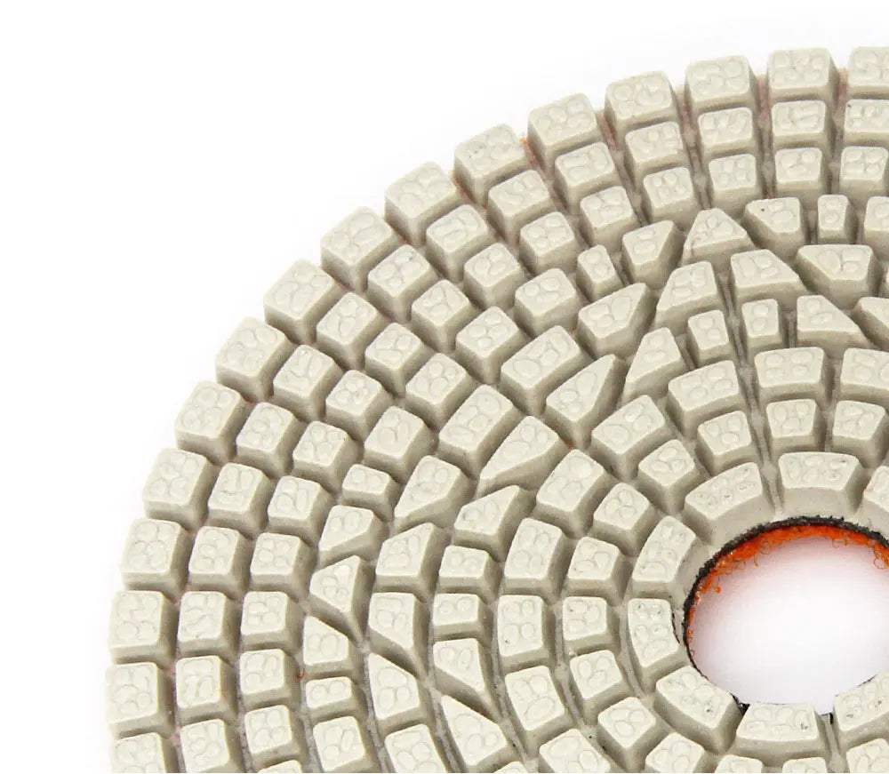 Set di 3 Dischi Flessibili Diamantati da 4 Pollici per Lucidatura in 3 Fasi, per Granito, Marmo, Pietra e Calcestruzzo, Set di Utensili Abrasivi da 100mm