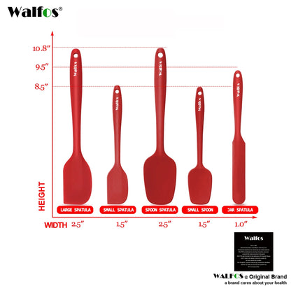 Walfos 5 Pz/set Spatola In Silicone Antiaderente Cottura Della Pasticceria Spatola In Silicone Resistente Al Calore Utensile Da Cucina Strumento di Cottura