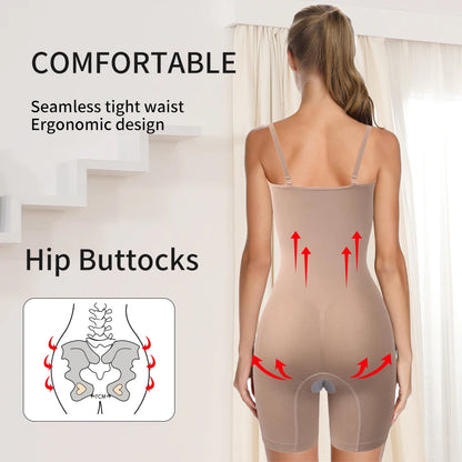 Shapewear modellante per donna per tutto il corpo, effetto tummy control, body vita trainer, cincher, corsetto addominale, gambe più snelle