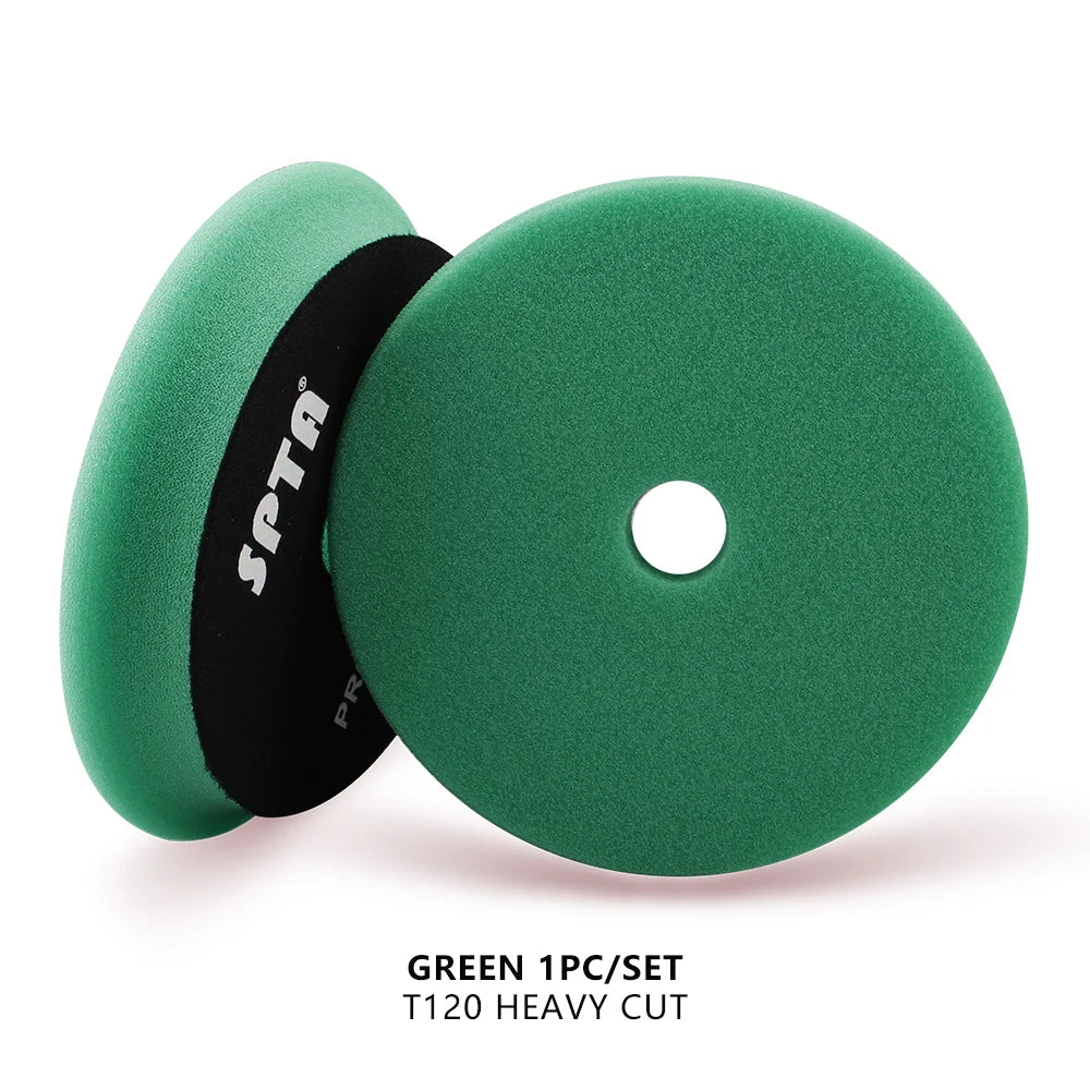 (Vendita singola) SPTA 5"(125mm)/6"(150mm) Pollici Spugna per lucidatura con bordo smussato piatto per lucidatore per auto DA/RO/GA