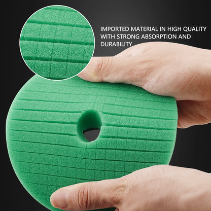 SPTA 1PC 5 "125mm 6" 150mm Griglia smussata Spugna Lucidatura Gancio Loop Pad Per Auto DA/RO/GA Lucidatura Ceretta