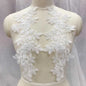 Applique in Pizzo per Abiti, Accessori Decorativi per Costumi, Colletti Fai-da-Te, Bordi per Cucito, Bianco e Nero