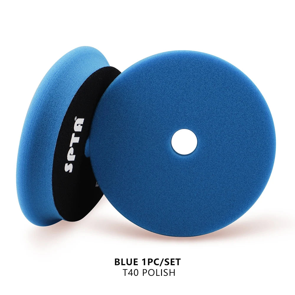(Vendita singola) SPTA 5"(125mm)/6"(150mm) Pollici Spugna per lucidatura con bordo smussato piatto per lucidatore per auto DA/RO/GA