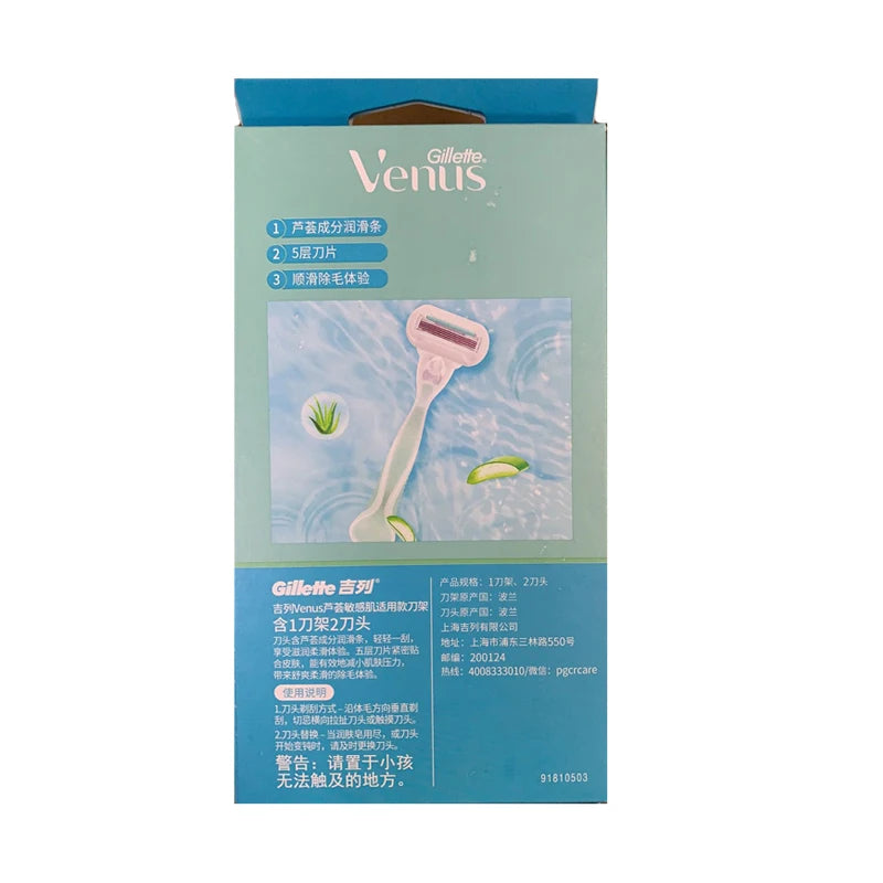 Rasoio Gillette Venus per Donne e Ricariche, Depilatore Femminile, Manico per Rasoio, Trimmer per Zona Bikini, Corpo e Ascelle