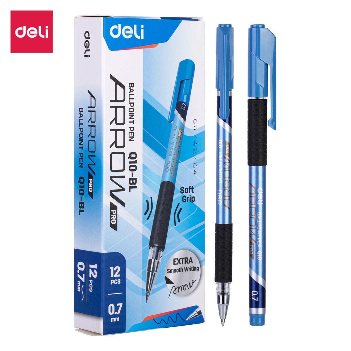 Penne a sfera DELI 0,7 mm Penna a sfera per firma per scrittura liscia Nero Blu Cancelleria per ufficio scuola