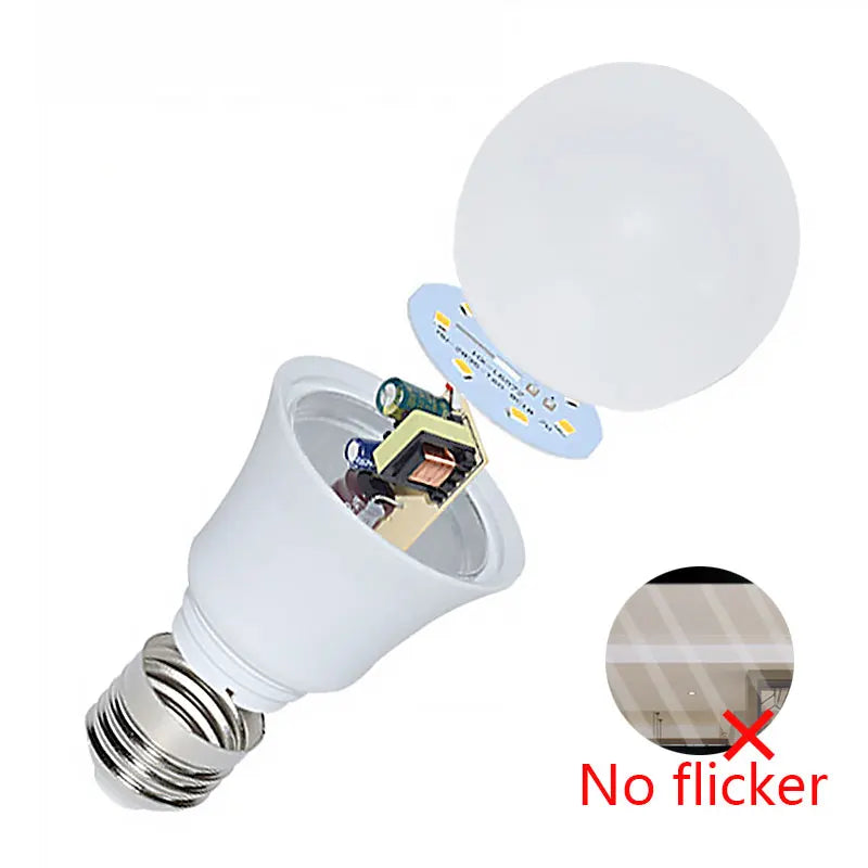 10pcs lampadine a LED E27 AC220V 240V lampadina potenza reale 20W 18W 15W 12W 9W 5W 3W Lampada soggiorno casa LED Bombilla