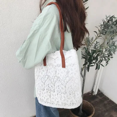 NUOVA borsa da donna in pizzo, borsa da spiaggia estiva, matrimonio, damigella, borsa da donna, borsa da donna, borsa a tracolla da donna, borsa shopping