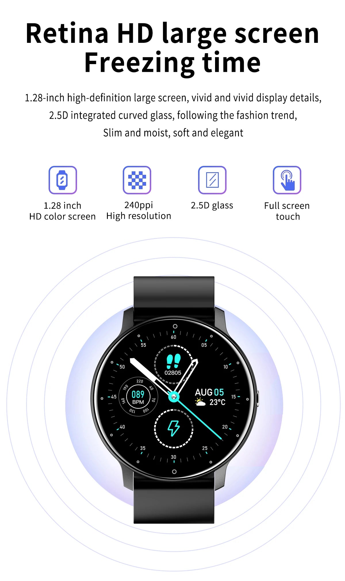 LIGE 2026 Smart Watch donna uomo donna regalo Sport Fitness uomo orologi cardiofrequenzimetro Smartwatch impermeabile per Android IOS
