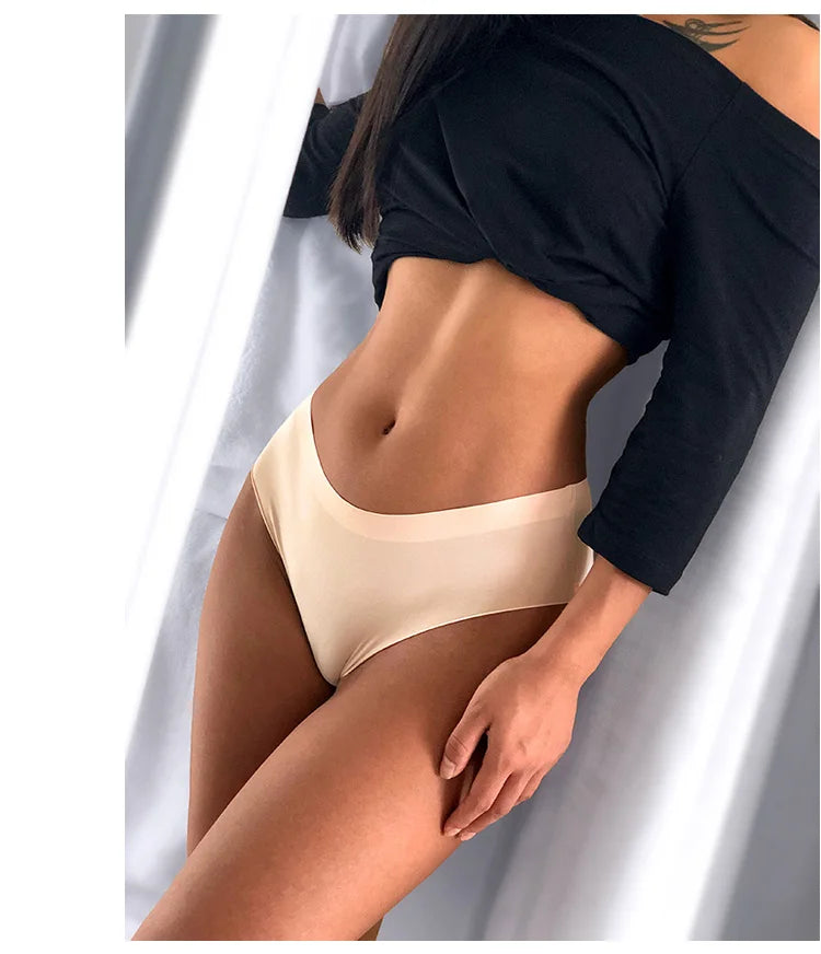 TrowBridge 3 Pz/set Mutandine da Donna Senza Soluzione di Continuità Sport Biancheria Intima Traspirante Ragazze Slip Comodi Lingerie Sexy Mutande di Raso