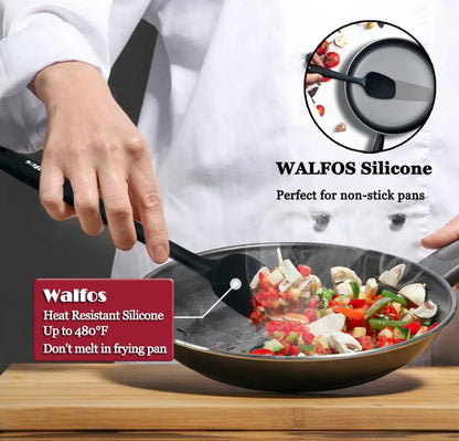 Walfos 5 Pz/set Spatola In Silicone Antiaderente Cottura Della Pasticceria Spatola In Silicone Resistente Al Calore Utensile Da Cucina Strumento di Cottura