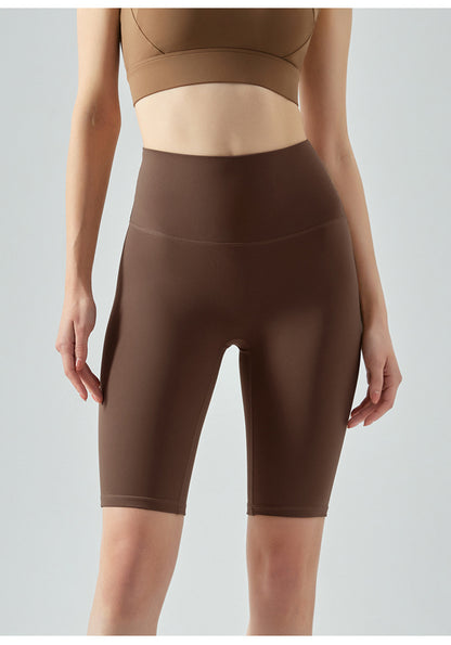 Lulu Yoga Pants Women's Summer High Waist Naked Riding Pants Quick-drying Hip-lifting Fitness Pants Sports Pants Yoga Shorts