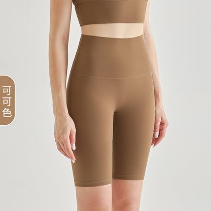 Lulu Yoga Pants Women's Summer High Waist Naked Riding Pants Quick-drying Hip-lifting Fitness Pants Sports Pants Yoga Shorts