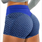 European and American plus size Honeycomb Yoga Shorts Women's Sports Jacquard Triple Pants Honeycomb Pocket Fitness Yoga Shorts
