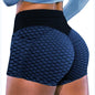European and American plus size Honeycomb Yoga Shorts Women's Sports Jacquard Triple Pants Honeycomb Pocket Fitness Yoga Shorts