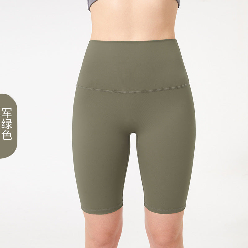 Lulu Yoga Pants Women's Summer High Waist Naked Riding Pants Quick-drying Hip-lifting Fitness Pants Sports Pants Yoga Shorts