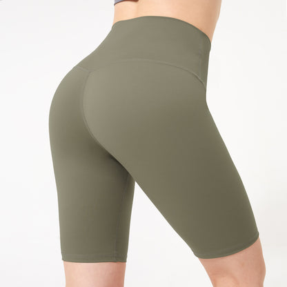 Lulu Yoga Pants Women's Summer High Waist Naked Riding Pants Quick-drying Hip-lifting Fitness Pants Sports Pants Yoga Shorts