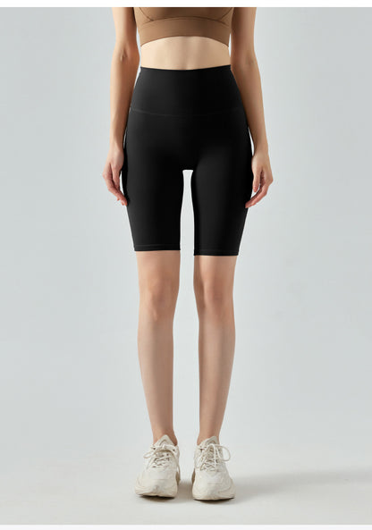 Lulu Yoga Pants Women's Summer High Waist Naked Riding Pants Quick-drying Hip-lifting Fitness Pants Sports Pants Yoga Shorts