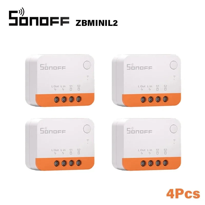 Sonoff ZBMINI L2 Zigbee Smart Switch fai-da-te Nessun cavo neutro richiesto Controllo bidirezionale a 1 banda Alexa Google Home Controllo vocale