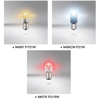 OSRAM Aggiornamento Luce di segnalazione a LED S25 P21W PY21W P21/5W LEDriving SL Advance 1156 1157 LED Lampadina fendinebbia per auto Posizione freno Lampada stop 2X