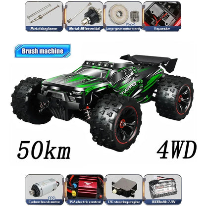 1:14 85KM/H o 50KM/H 4WD RC Auto con telecomando a LED Camion Drift Monster 4x4 ad alta velocità per bambini Vs Wltoys 144001   Giocattoli