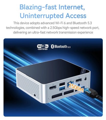 Mini PC Mllse M5 Processore Intel Core I5-8257U 16Gb Ram Ddr4 512Gb Ssd Wifi 6 Bluetooth 5.3 Win 11 Pro