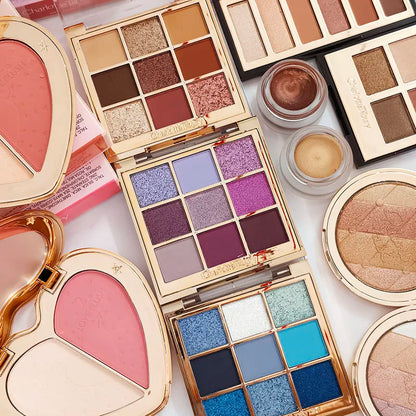 Nuovo disco riparatore lucidante per pelli della marca Charlotte 7g e ombretto in crema naturale facile da applicare, fondotinta Tilbury Cosmetics