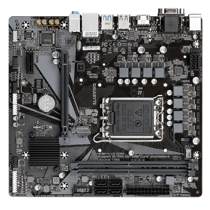 Scheda Madre Gigabyte H610M H V2 DDR4 Intel H610 LG A170 DDR4 M.2 64GB Micro ATX Supporta Core I9-13900F I7-14700T I7-12700 I5-144