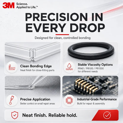 Adesivo Istantaneo Originale 3M PR40 PR100 PR1500 Scotch-Weld per Plastica, Gomma, Guarnizioni, Gioielli, Elettronica, Colla CA a Rapida Asciugatura